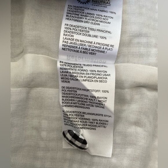 NEW Reformation Mika Two Piece Skirt Set Black White Check Gingham | US 2 UK 6 - Picture 11 of 14